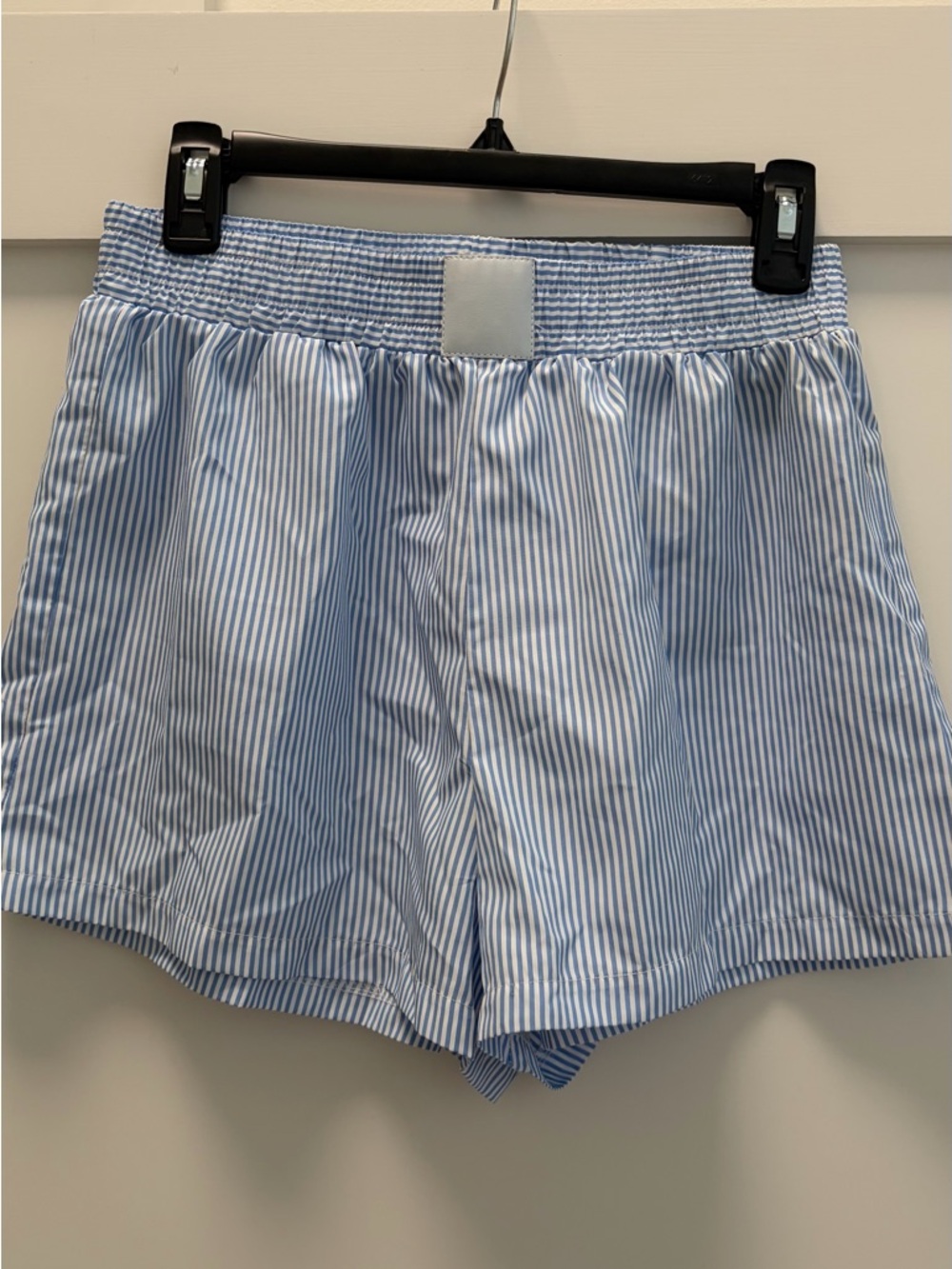 Light Blue Striped Women’s Shorts